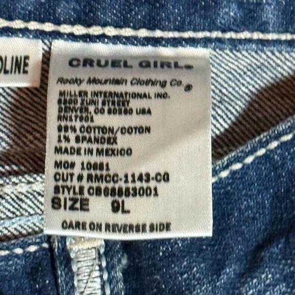 Cruel Girl Women’s Jeans Slim Caroline 9 Long Dark Wash - Picture 4 of 6